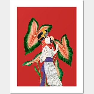 Funny Parrot Lady Posters and Art